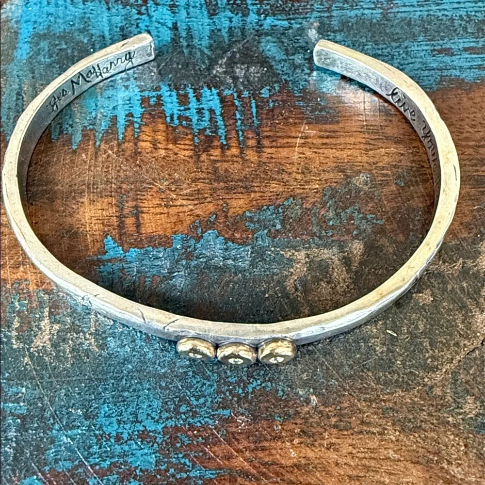 Jes MaHarry 3 Diamond  “Ahisma Cuff”. New in box. - Picture 3 of 10